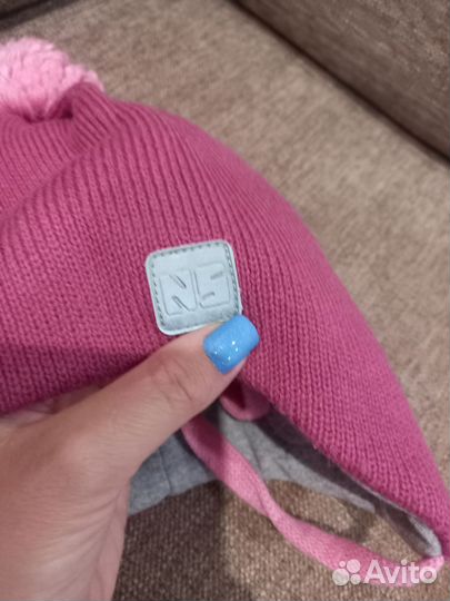 Комплект шапка, шарф и краги