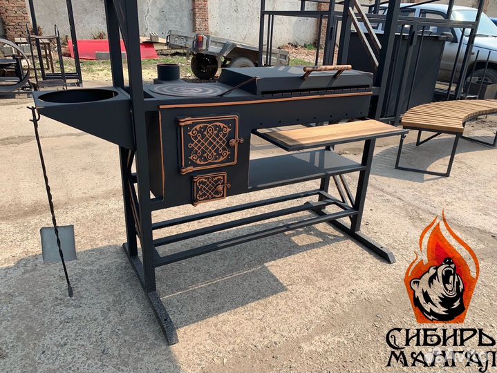 Мангал «Барин» под крышей