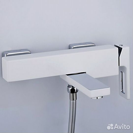Смеситель для ванны белый/хром Gappo