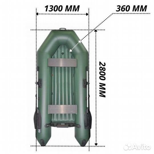 Лодка пвх Муссон 2800 моторная