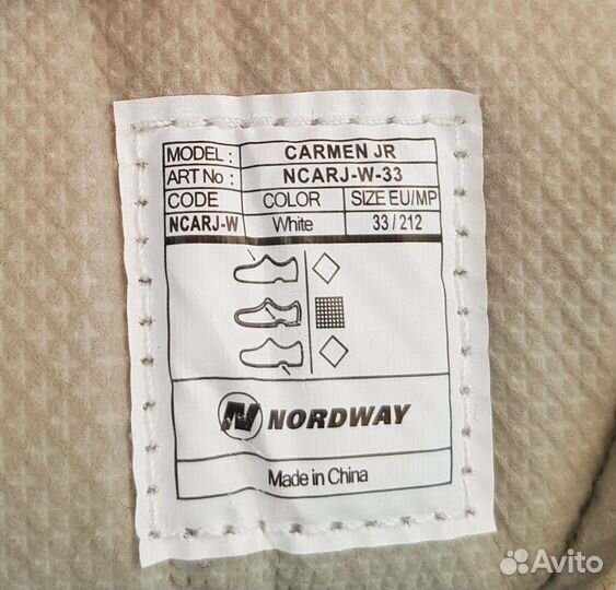 Новые коньки Nordway Carmen, 33