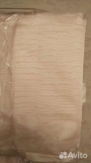 Штора тюль органза готовая с лентой Турция