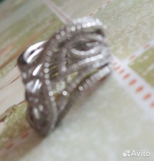 Кольцо серебро
