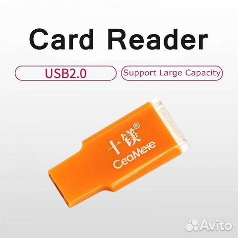 Адаптер картридер для MicroSD карт новый