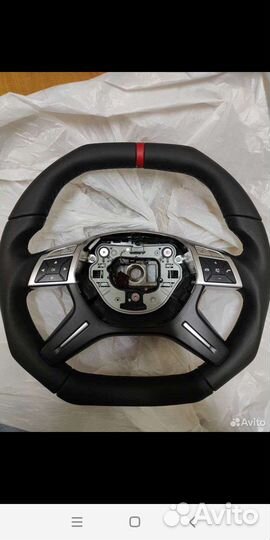 Руль mercedes AMG w166 с перфорацией (GL, G )