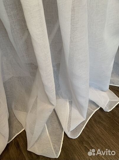 Тюль лён новый готовый 3м, 4м