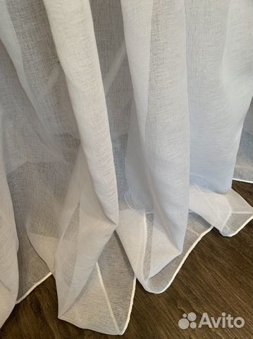 Тюль лён новый готовый 3м, 4м