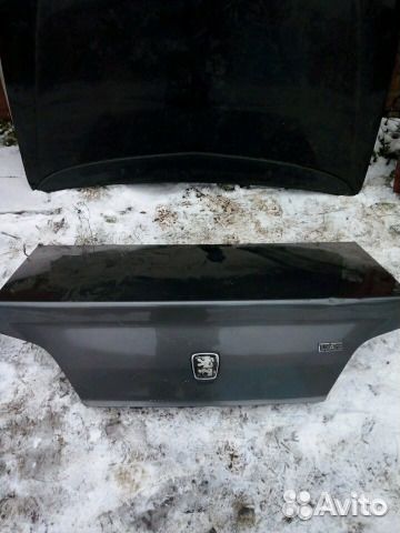 Крышка багажника пежо 406 серая рестайлинг в сборе