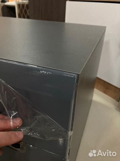 Тумба тв Стокгольм белый/белый глянец