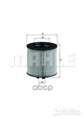 Фильтр масляный mahle OX341D OX341D Mahle/Knecht
