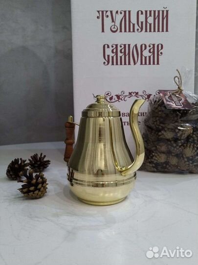 Чайник заварочный из латуни 1л