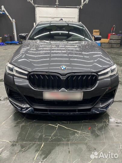 Губа переднего бампера BMW 5 series g30 рест