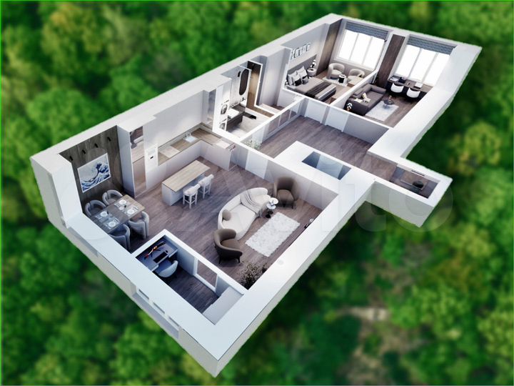 3-к. квартира, 108,1 м², 11/17 эт.