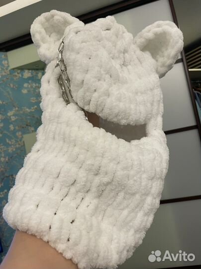 Балаклава с ушками мишки