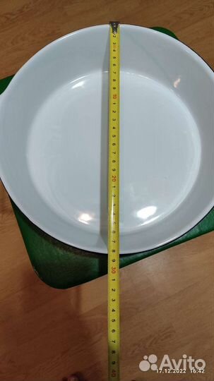 Форма для запекания круглая керамическая