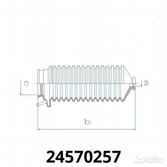 Пыльник (9*160*44) Honda Civic V 1987-1997, Accord IV (1990-1993), shuttle 1994-2004, prelude1992-20