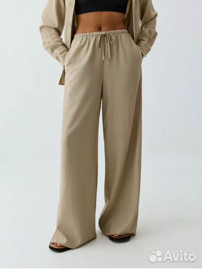 Льняные брюки sela M
