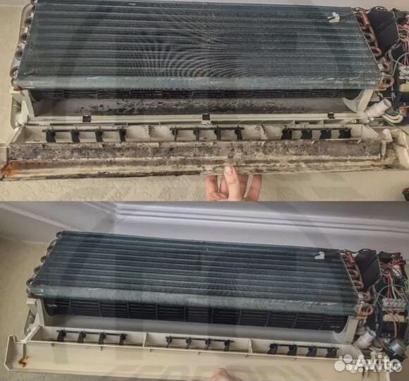 Чистка сплит систем, заправка, ремонт обслуживание