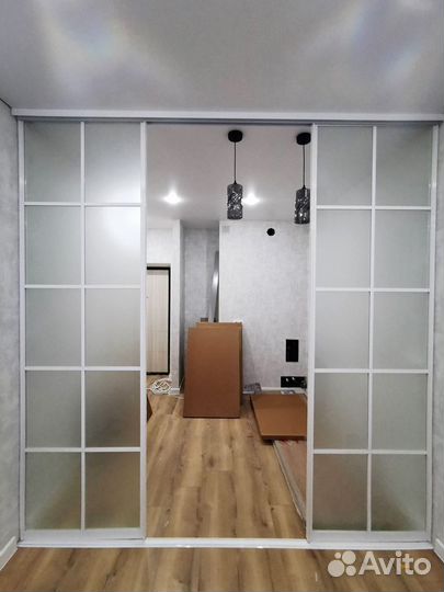 Перегородка раздвижная межкомнатная № 4022