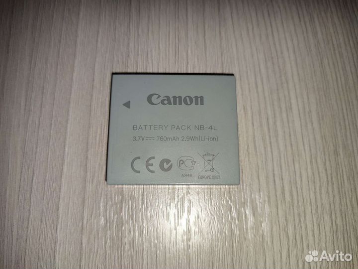 Аккумулятор NB-4L для фотоаппарата Canon
