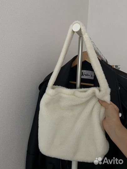 Меховая сумка шоппер