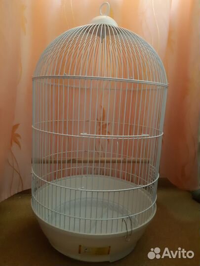 Клетка круглая белая б/у в отличном состоянии