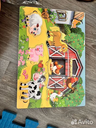 Детские пазлы, мозайка, книжки