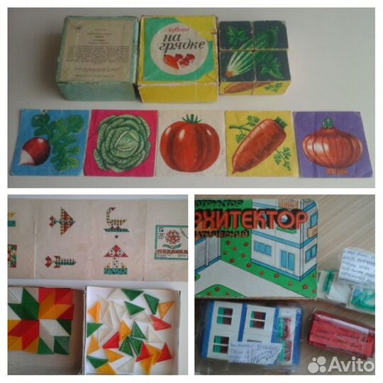 Мозаика дидактич.,кубики и др. д/дошкол.возр.ссср