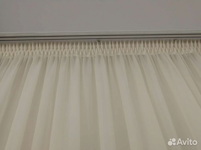 Тюль из органзы бело-молочный цвет