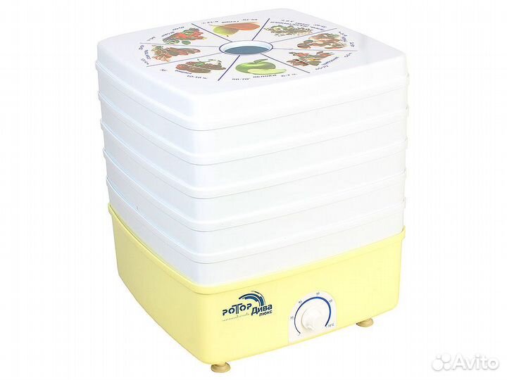 Сушилка овощей и фруктов ротор Див сш 010-02 квадр