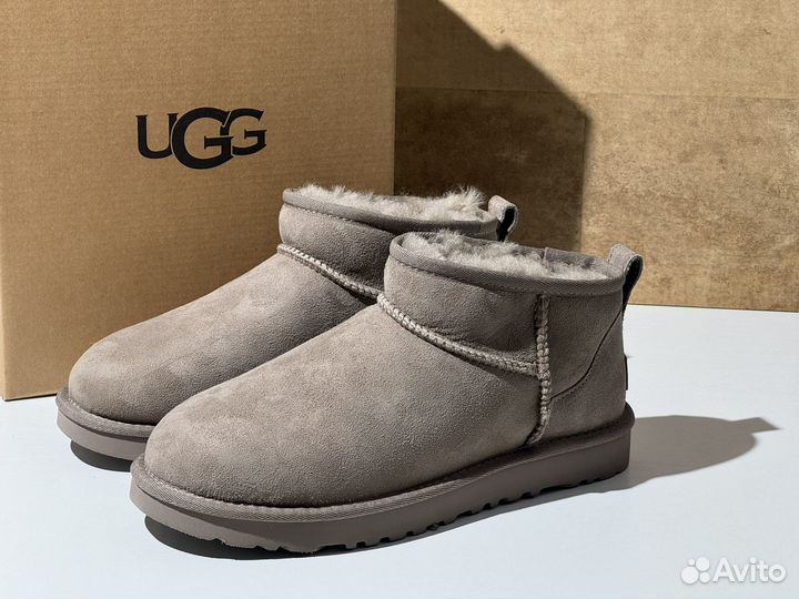 Угги женские Ugg Classic Ultra Mini Smoke