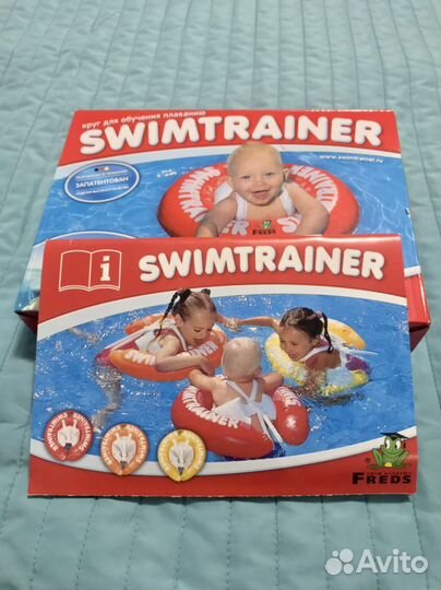 Надувной круг для плавания swimtrainer красный
