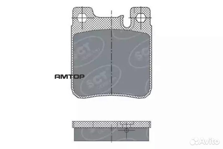 SCT germany SP255PR Колодки тормозные дисковые SCT