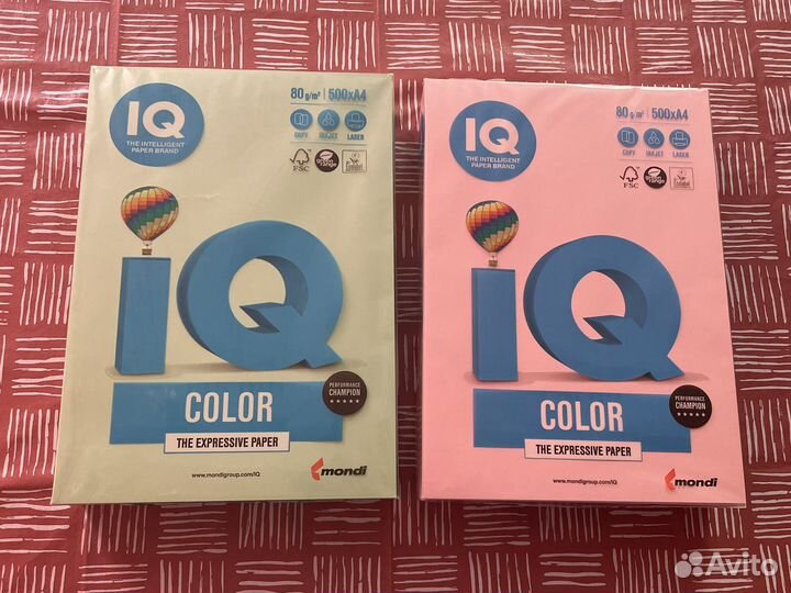 Бумага цветная для печати IQ Color