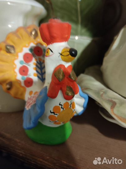 Фарфоровые статуэтки петушок