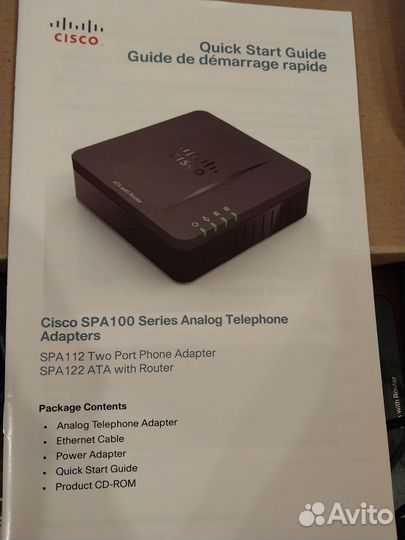 Адаптер для VoIP телефонии Cisco SPA 122 black