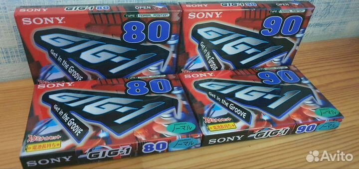 Аудиокассеты новые запечатанные sony GIG-1
