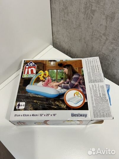 Матрасик для пеленания надувной