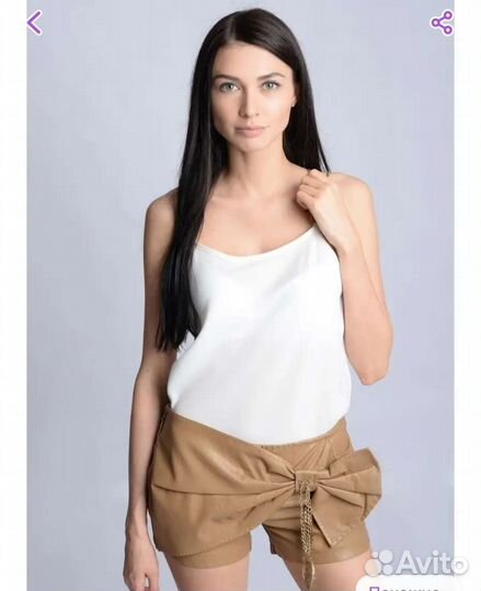 Шорты новые экокожа