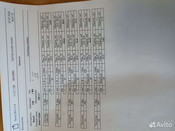 Форсунка топливная Nissan, renault