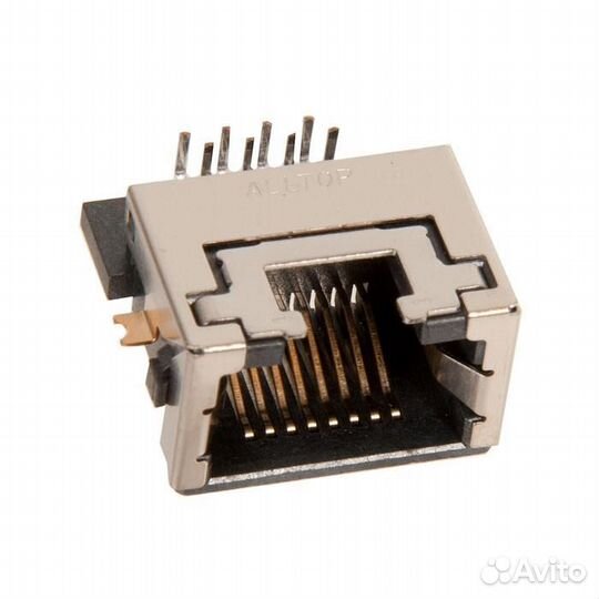 Коннектор asus LAN jack 8P8C R/A, 4.05H, DIP 12G14