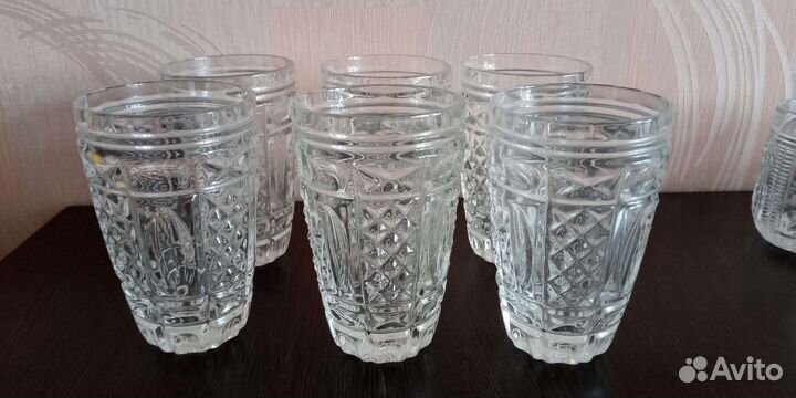 Хрустальные бокалы 5 шт