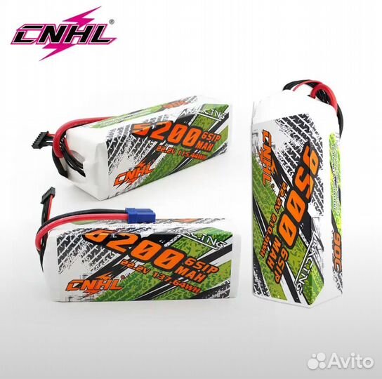 Литий-полимерный аккумулятор 6S, 22,2В, 6200 mah