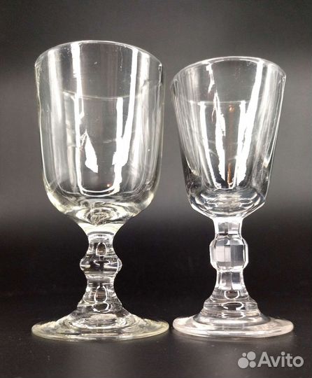 Рюмка лафитник 19 век 2 шт