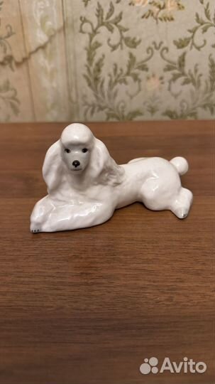 Статуэтка собака фарфор лфз СССР