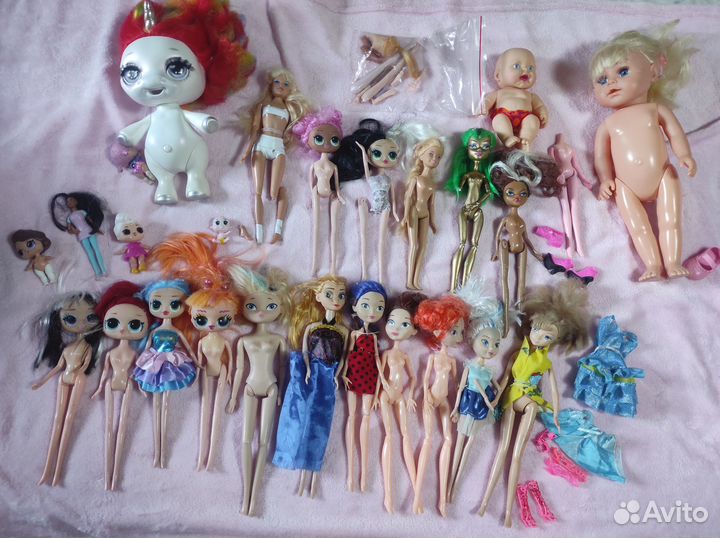 Большой пакет игрушек для девочки