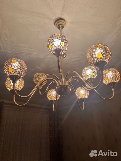 Люстра потолочная подвесная бу