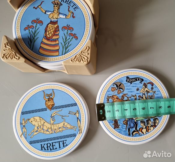 Подставки под бакалы керамика комплект 6шт.Греция
