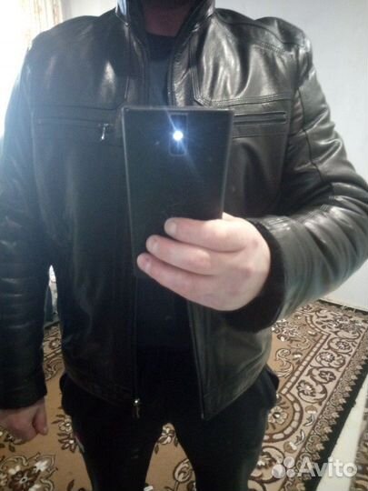 Натуральная мужская кожаная куртка