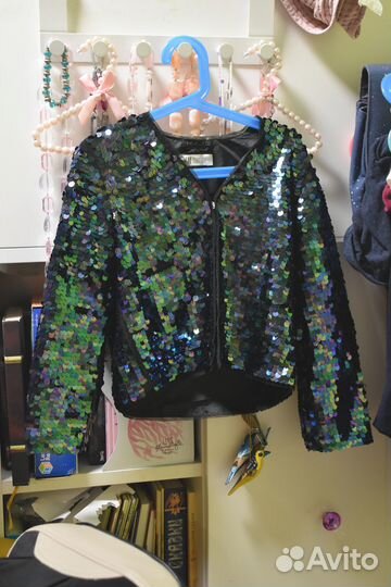 Школьный кардиган с пайетками H&M 122-128